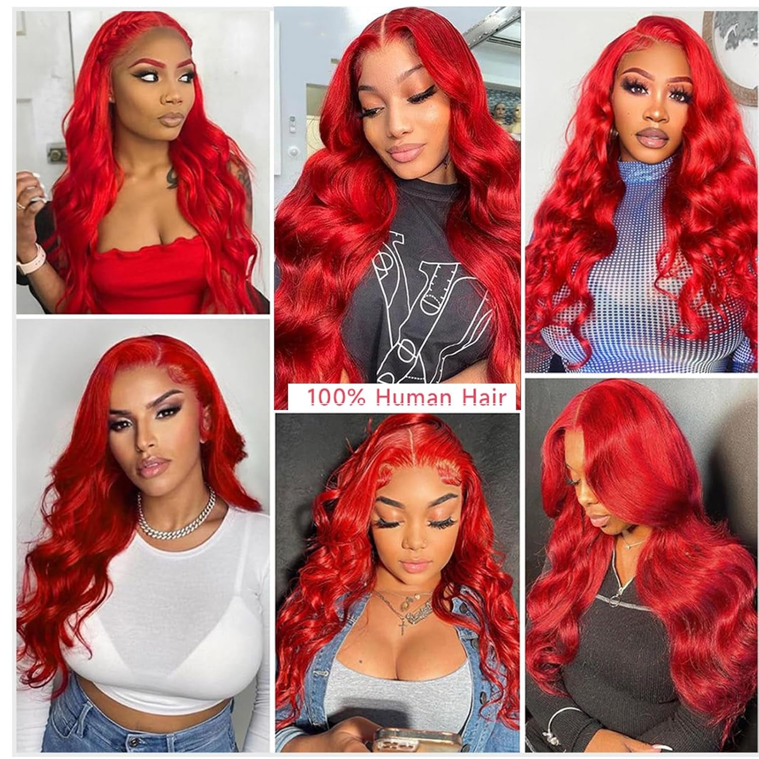 13X4 Transparent Lace Front Wigs, Glueless Pre Plucked Colored Body Wave Frontal Wig 180% Density HD Lace Front Wigs